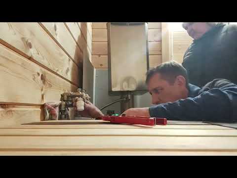 Видео: Как провести воду в баню бочку. Как сделать чтоб вода зимой не промерзала в трубах? Греющий кабель! 