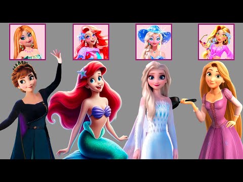 Видео: Эпическое сияние! Уличное сияние Ариэль, Эльзы, Анны и Рапунцель