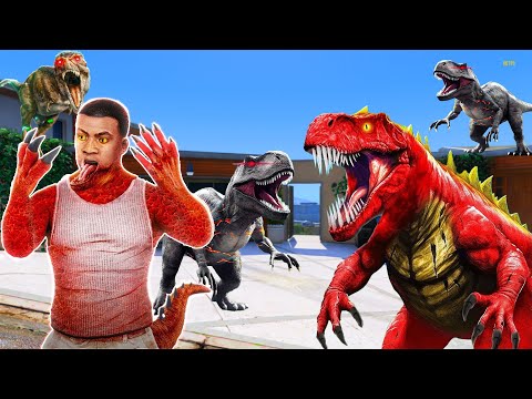 Видео: ФРАНКЛИН ДИНОЗАВРЛАРДЫҢ БАНДАСЫНА КІРДІ (GTA V)