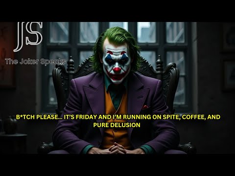 Видео: СУКА, ПОЖАЛУЙСТА, СЕГОДНЯ ПЯТНИЦА, И Я РАБОТАЮ НА ЗЛОСТИ, КОФЕ И ЧИСТОМ ЗАБЛУЖИВАНИИ — Речь Джоке...