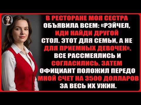 Видео: Сестра выгнала меня с ужина из-за усыновления и выставила счет на $3500.