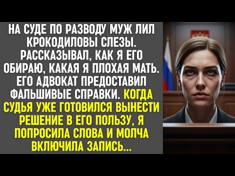 Видео: На суде муж лил крокодильи слёзы. Судья уже верил ему, пока я не включила запись...