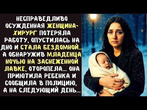 Видео: Несправедливо осужденная ХИРУРГ потеряла работу и дом... а едва она нашла МЛАДЕНЦА на лавке в метель