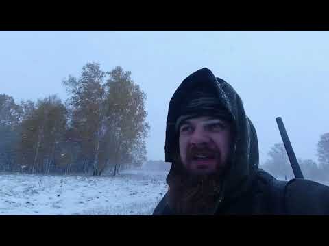 Видео: Загонная охота на СИБИРСКУЮ КОСУЛЮ. Идет снег , летает УТКА. МЦ 21-12.
