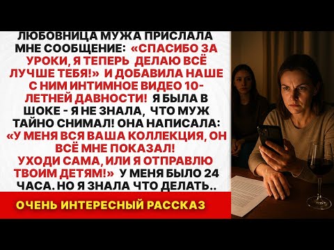 Видео: Муж тайно снимал наши интимные моменты и показывал любовнице, а она решила меня шантажировать
