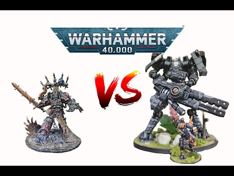 Видео: Chaos Space Marines vs T’au Empire: Warhammer 40k - Разумный Репорт