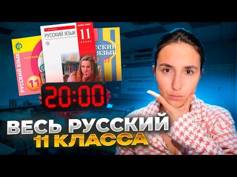 Видео: Весь Русский: 11-ый класс за 20 минут