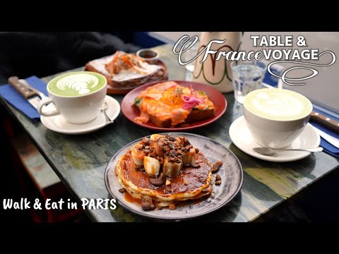 Видео: [Парижское кафе] Вкусный завтрак с длинной очередью / Kozy Kanopé / Relaxing Walk Paris Café