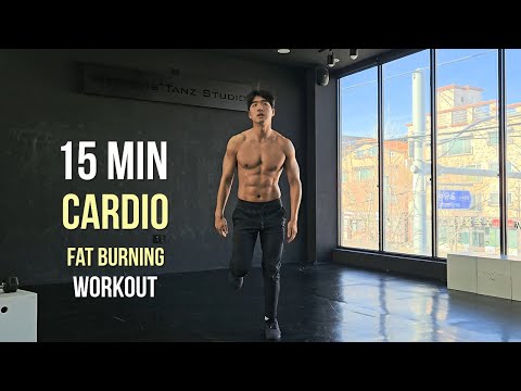Видео: 15-минутная кардио-тренировка для сжигания жира дома (средний уровень) Fat Burning CARDIO Workout