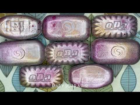 Видео: Dry painted soap set/asmr soap cutting/relaxing video/сухое крашенное мыло/асмр резка мыла/Релакс