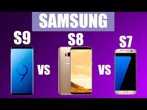 Видео: Сравнение SAMSUNG Galaxy S7, S8, S9