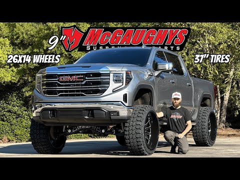 Видео: САМЫЙ КРУТОЙ ГРУЗОВИК В РАЙОНЕ: GMC Sierra 1500 SLT 2023 года | 9-дюймовый лифт-комплект McGaughy...
