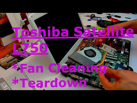 Видео: Чистка и разборка вентилятора охлаждения процессора Toshiba Satellite L750