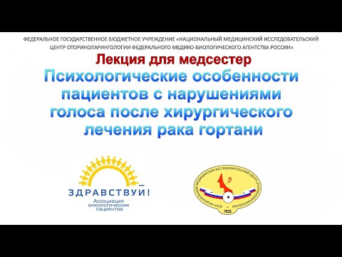Видео: 28с Михеева Психологические особенности пациентов с нарушениями голоса после хирургического лечения.