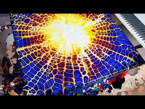 Видео: Акриловая Заливка Техника Космос - Для Начинающих (по Шагам с Силиконом). Обалденный результат!