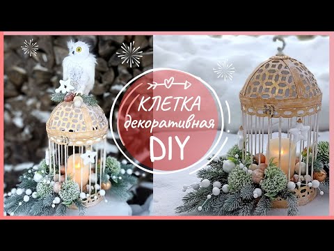 Видео: Декоративная клетка из простых материалов DIY | Decorative cage DIY