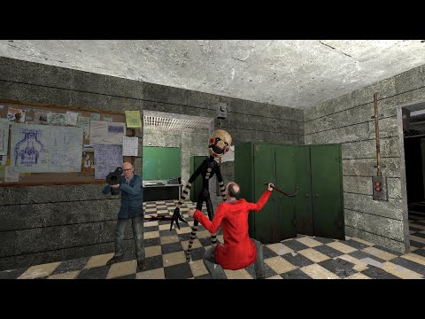 Видео: АНИМАТРОНИКИ ПУГАЮТ ОХРАННИК GMOD С ДРУЗЬЯМИ FNAF