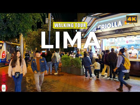 Видео: Лима ПЕРУ🇵🇪 - Ночная прогулка по Мирафлоресу