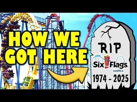 Видео: Six Flags America больше нет: вот как это произошло.