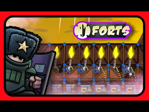 Видео: Forts - Вертикальные БРОНЕБОЙНЫЕ ПУЛЕМЕТЧИКИ ИМБА? Враг закатался в железо #forts #фортс #ЛысыйДядь