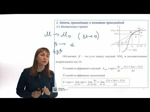 Видео: Дифференциальное исчисление функции одной переменной. Часть 1