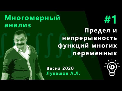Видео: Многомерный анализ 1. Предел и непрерывность функций многих переменных