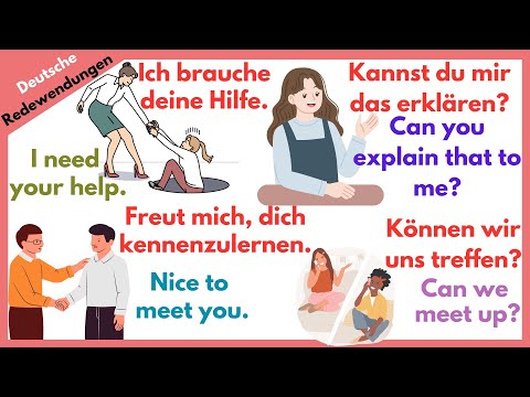 Видео: Учите немецкий с удовольствием: 100 новых немецких выражений для вашего первого разговора.