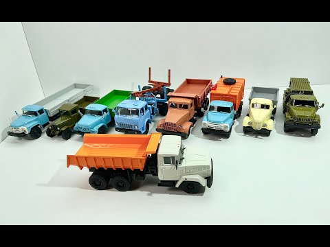 Видео: Легендарные грузовики СССР №50 КраЗ-6510  масштаб 1:43 MODIMIO