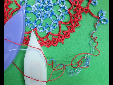 Видео: Фриволите с челноком – Ретро-фриволите – Как распустить кольца и цепочки