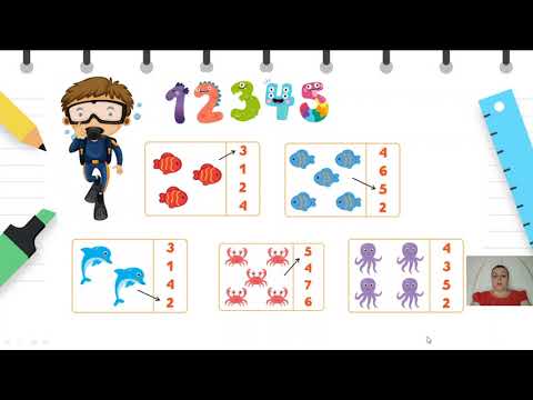 Видео: I одделение - Математика - Брои предмети до 5 и го поврзува количеството со соодветниот број