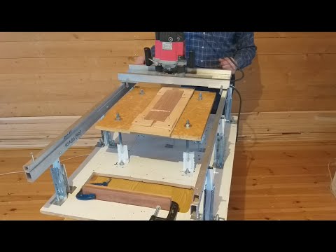 Видео: Каретка для фрезера, делаем гриф, деку гитары. 1 ч.