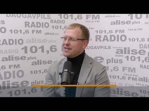 Видео: Мэр Даугавпилса Андрей Элксниньш в программе "Диалог с городом" на радио Alise Plus