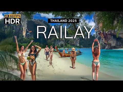 Видео: 🇹🇭 4K HDR | Прогулка по пляжу Рейли в Краби | ЛУЧШЕЕ место в мире | Таиланд 2025