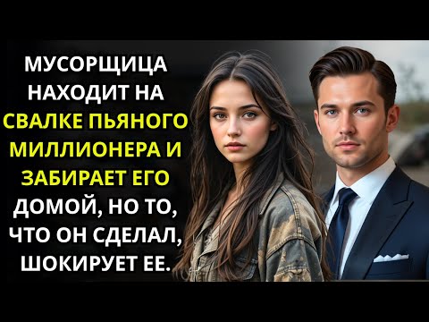 Видео: Мусорщица находит пьяного миллионера на свалке и забирает его домой, но что он сделал удивило