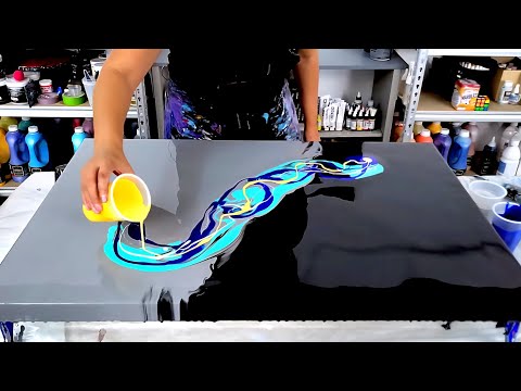 Видео: Великолепный эффектный эффект с цветами, которые просто РАБОТАЮТ! — Абстрактная живопись