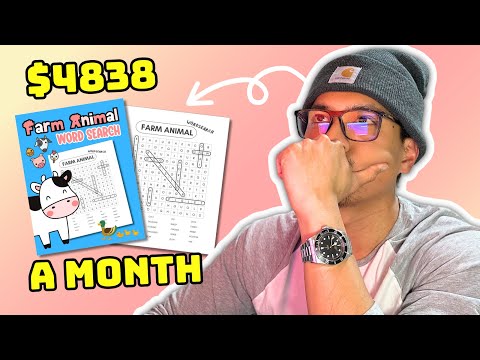Видео: Создайте книгу-головоломку «Поиск слов» за 4838 долларов в месяц с помощью бесплатного программно...