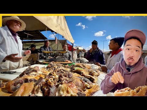 Видео: Битва мастеров барбекю в Марокко 🇲🇦Экскурсия по уличной еде Бен-Гуэрир-Сук