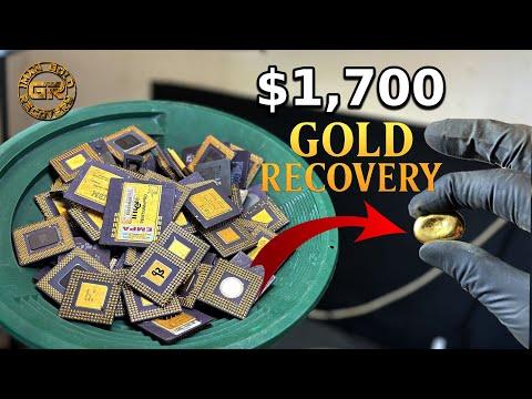 Видео: $1,700 из золота из электронных отходов: мой пошаговый процесс восстановления
