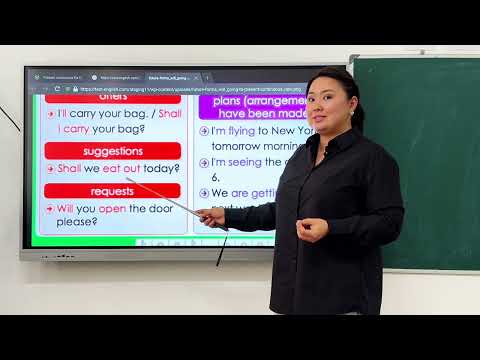 Видео: Will / be going to / present continuous future meaning қазақша