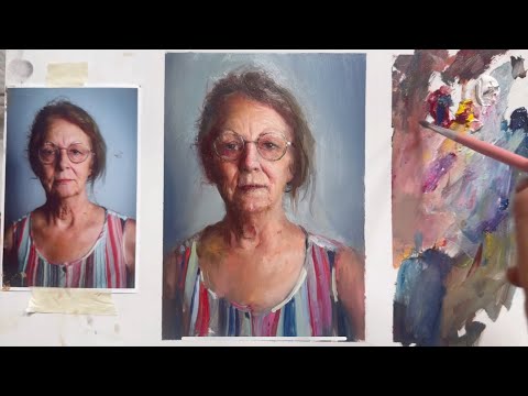 Видео: Портрет.Этюд.