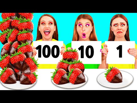 Видео: 100 Слоев Еды Челлендж | Забавные Кухонные Лайфхаки от DuKoDu Challenge