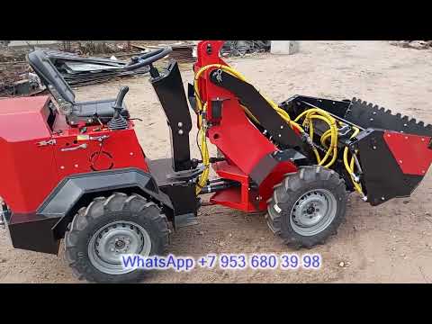 Видео: Самодельный минипогрузчик на гидроходу.