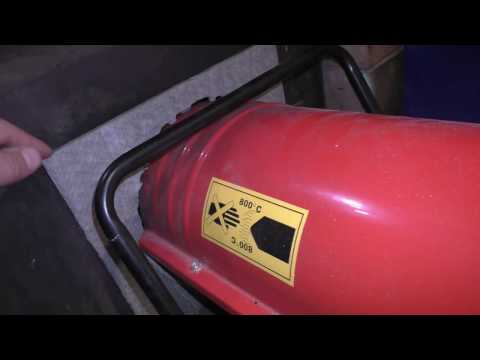 Видео: Дизельная тепловая пушка для обогрева гаража. /Стоит ли это делать?