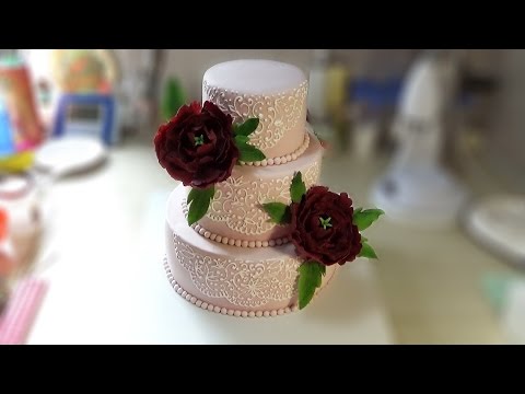 Видео: Свадебный торт с пионами / Wedding cake with peonies ( English Subtitles ) - Я - ТОРТодел!