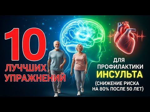 Видео: 10 лучших упражнений для профилактики инсульта (снижают риск на 80% после 50 лет)