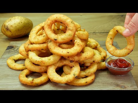 Видео: Когда у вас есть 3 картофелины, приготовьте эти лучшие чесночные картофельные кольца.