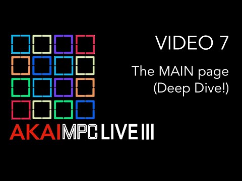 Видео: AKAI MPC LIVE III Видео 7 — Подробный обзор ГЛАВНОЙ страницы!