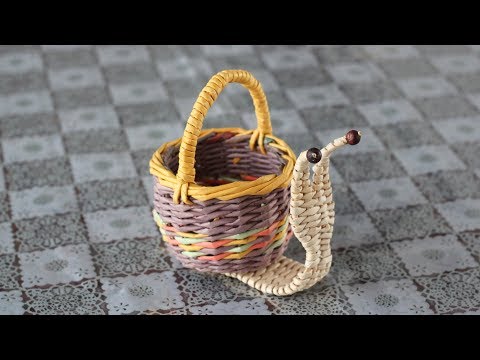 Видео: Карандашница "Улитка" из газетных трубочек