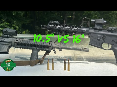 Видео: AR15 | Тест на баллистический гель для стволов 10,5 и 16 дюймов | M193 FMJ и 60 гран V max