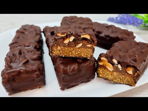 Видео: Вкуснее, чем Сникерс! Без сахара! Полезный десерт за 10 минут! Очень вкусно! #215